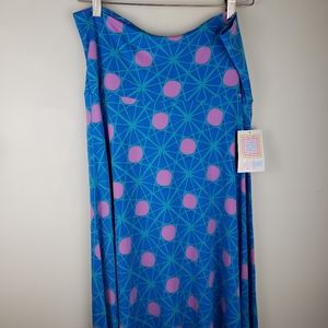 LulaRoe Blue Maxi Skirt